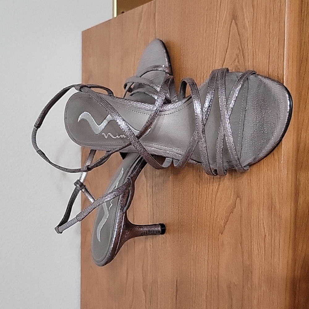 Nina silver heels